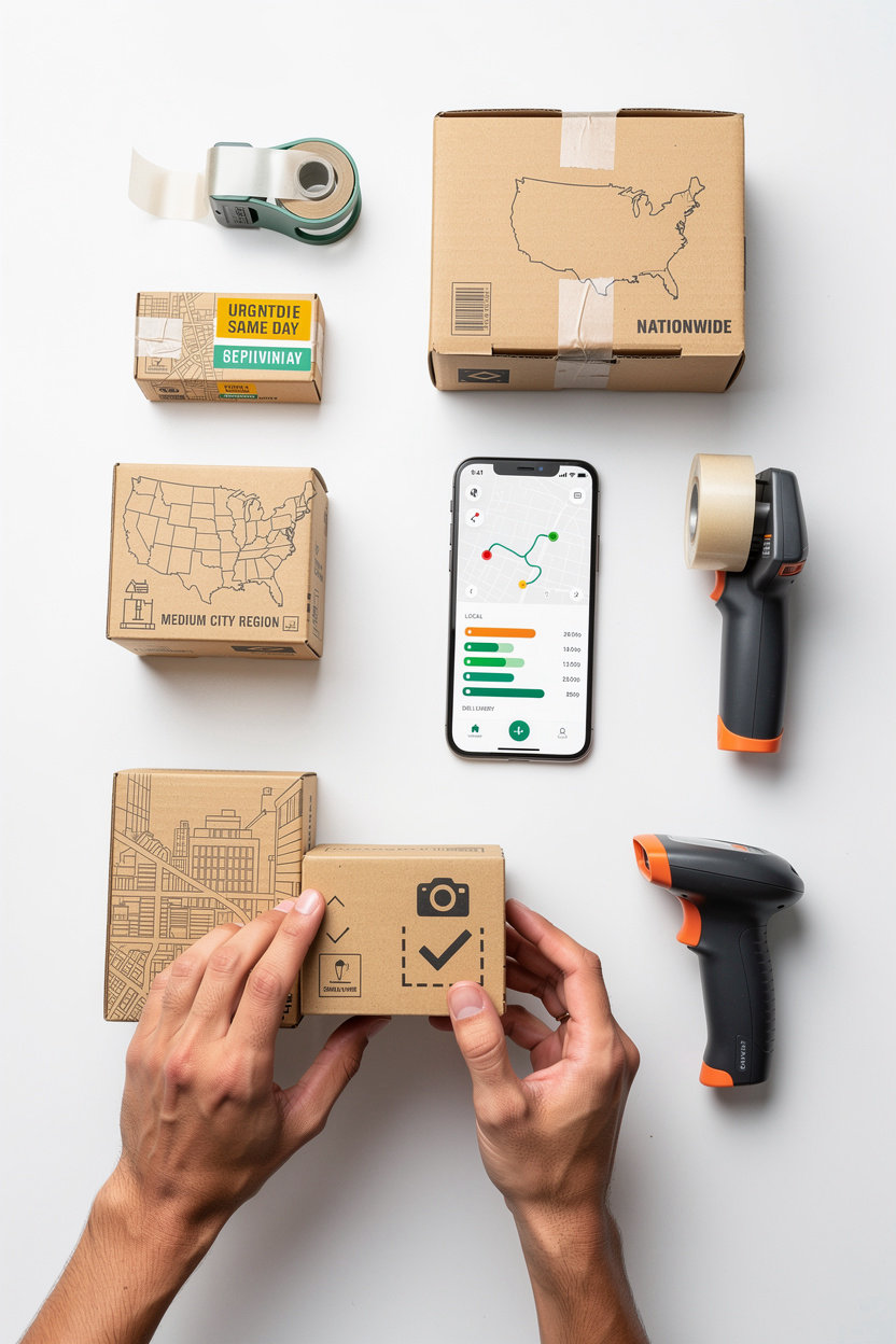 Fed Logistics delivery services - same-day and nationwide parcel shipping across all US states